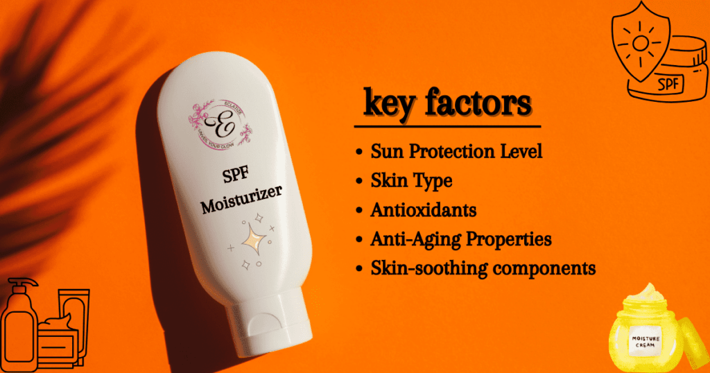 key factors for chosing spf moisturizer